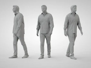 Low poly people 3D Print Model