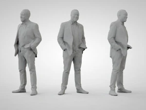 Low poly people 3D Print Model