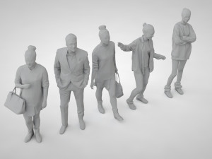 Low poly people Modello di stampa 3D