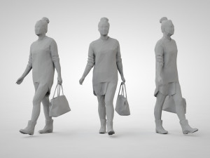 Low poly people Modello di stampa 3D