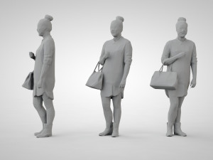 Low poly people Modello di stampa 3D