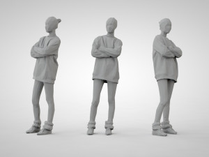 Low poly people Modello di stampa 3D