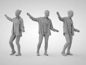 Low poly people Modello di stampa 3D