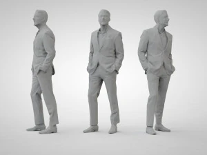 Low poly people 3D Print Model