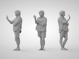 Low poly people Modelo de Impressão 3D