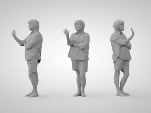 Low poly people 3D Print Model