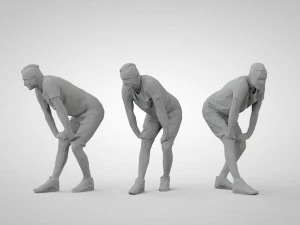 Low poly people 3D Print Model