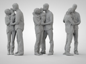 Low poly people Modello di stampa 3D
