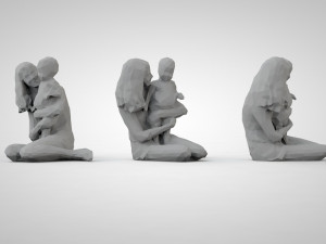 Low poly people Modello di stampa 3D
