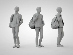 Low poly people 3D Print Model