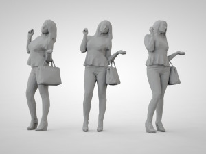 Low poly people Modèles 3D en vedette