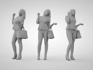 Low poly people 3D Print Model