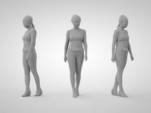 Low poly people Modèles 3D en vedette