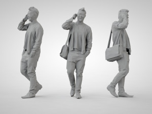Low poly people Modèles 3D en vedette