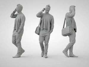 Low poly people 3D Print Model