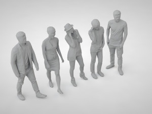 Low poly people 3D Принт Модель