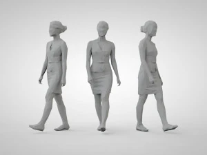 Low poly people 3D Print Model