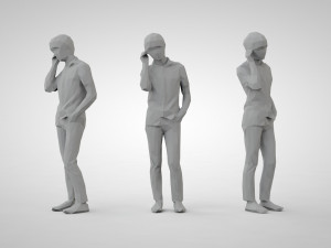 Low poly people 3D Принт Модель