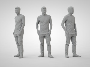 Low poly people 3D Принт Модель