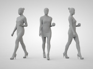 Low poly people 3D printmodel