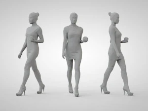Low poly people 3D Print Model