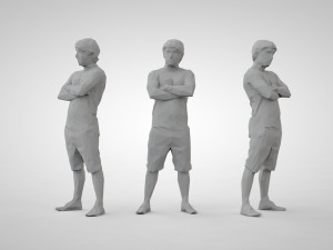 Low poly people 3D printmodel