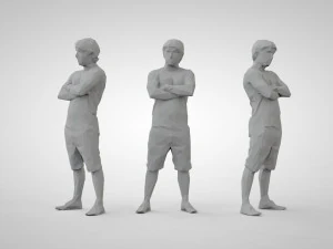 Low poly people 3D Print Model