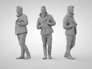 Low poly people 3D printmodel