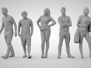 Low poly people 3Dプリントモデル