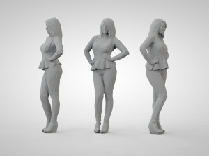 Low poly people 3Dプリントモデル