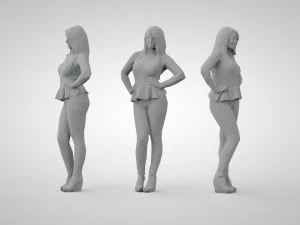 Low poly people 3D Print Model