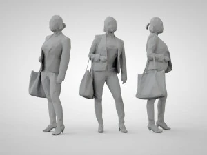 Low poly people 3D Print Model