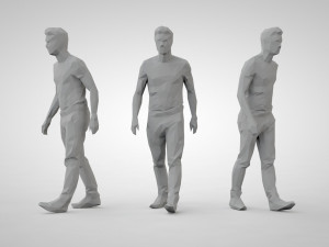 Low poly people 3Dプリントモデル