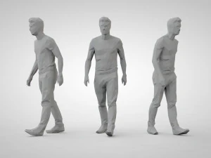Low poly people 3D Print Model