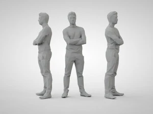 Low poly people 3D Print Model