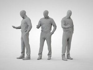 Low poly people 3Dプリントモデル