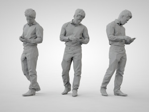Low poly people 3Dプリントモデル