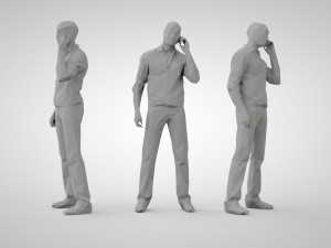 Low poly people 3Dプリントモデル