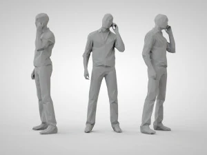 Low poly people 3D Print Model