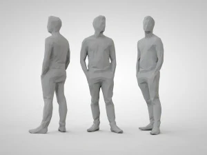 Low poly people 3D Print Model
