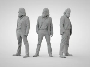 Low poly people 3D Print Model