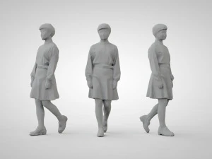 Low poly people 3D Print Model