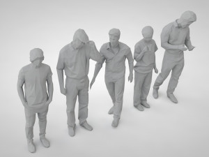 Low poly people 3D Baskı Modeli