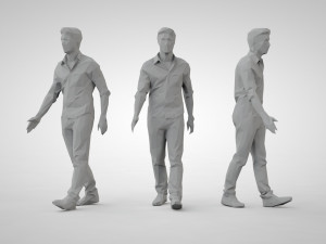 Low poly people 3D Baskı Modeli