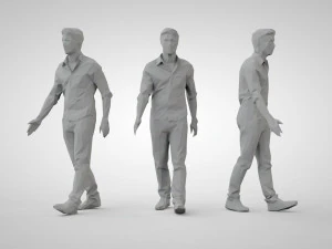 Low poly people 3D Print Model