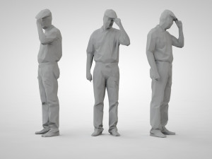 Low poly people 3D Baskı Modeli