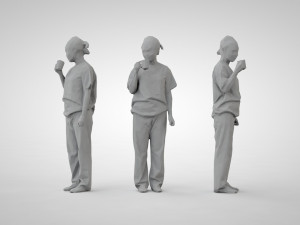 Low poly people 3D Baskı Modeli