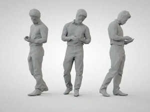 Low poly people 3D Print Model