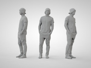 Low poly people 3D Baskı Modeli