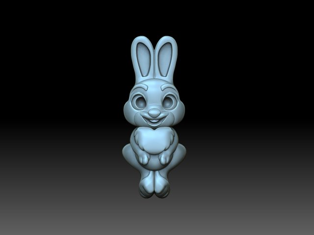 Candy rabit 3D-printmodel .c4d .max .obj .3ds .fbx .stl .blend 